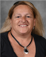 Jackie Hamilton is wearing a black shirt
